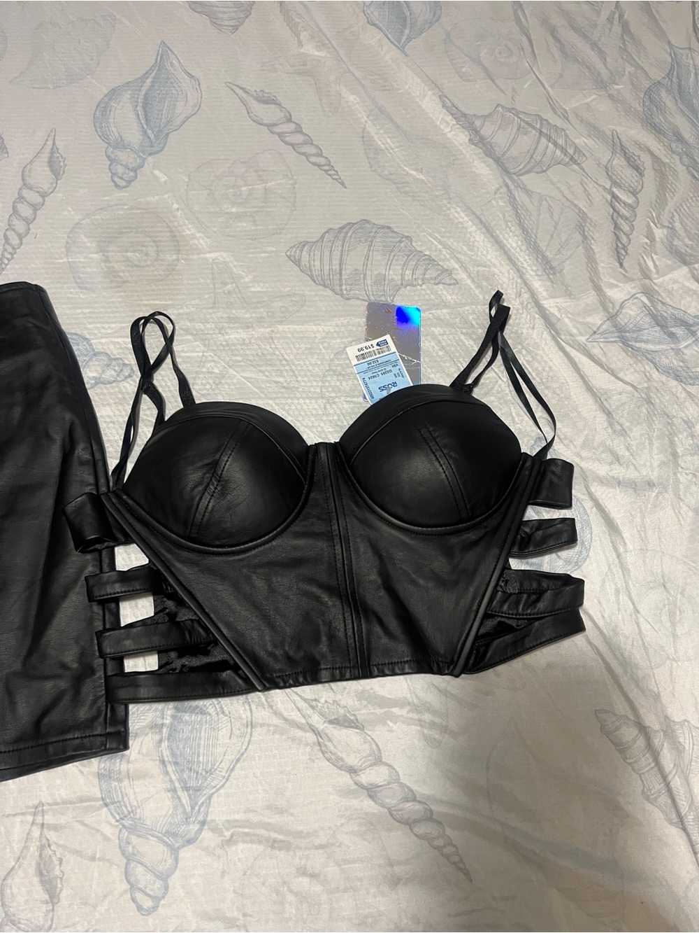 Black Faux Leather set